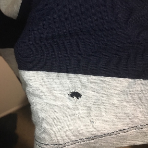 Gap Skirt | Small | Gary and Navy Stripes - Picture 5 of 7